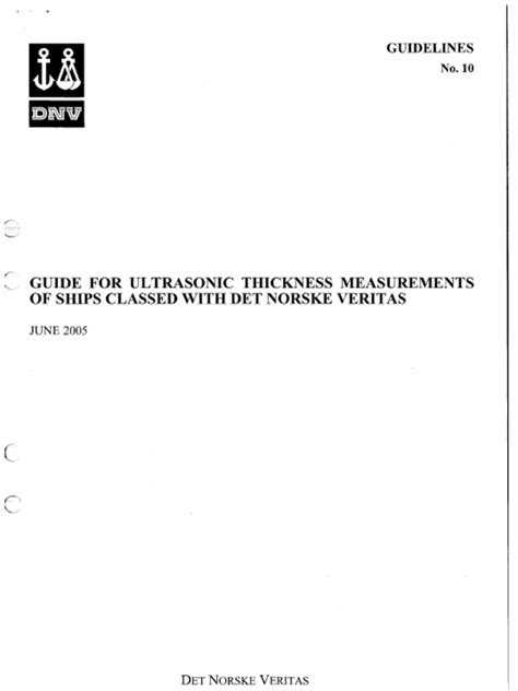 thickness measurement dnv|DNVGL.